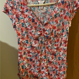 Candie's Vibrant Floral Blouse - Size XL